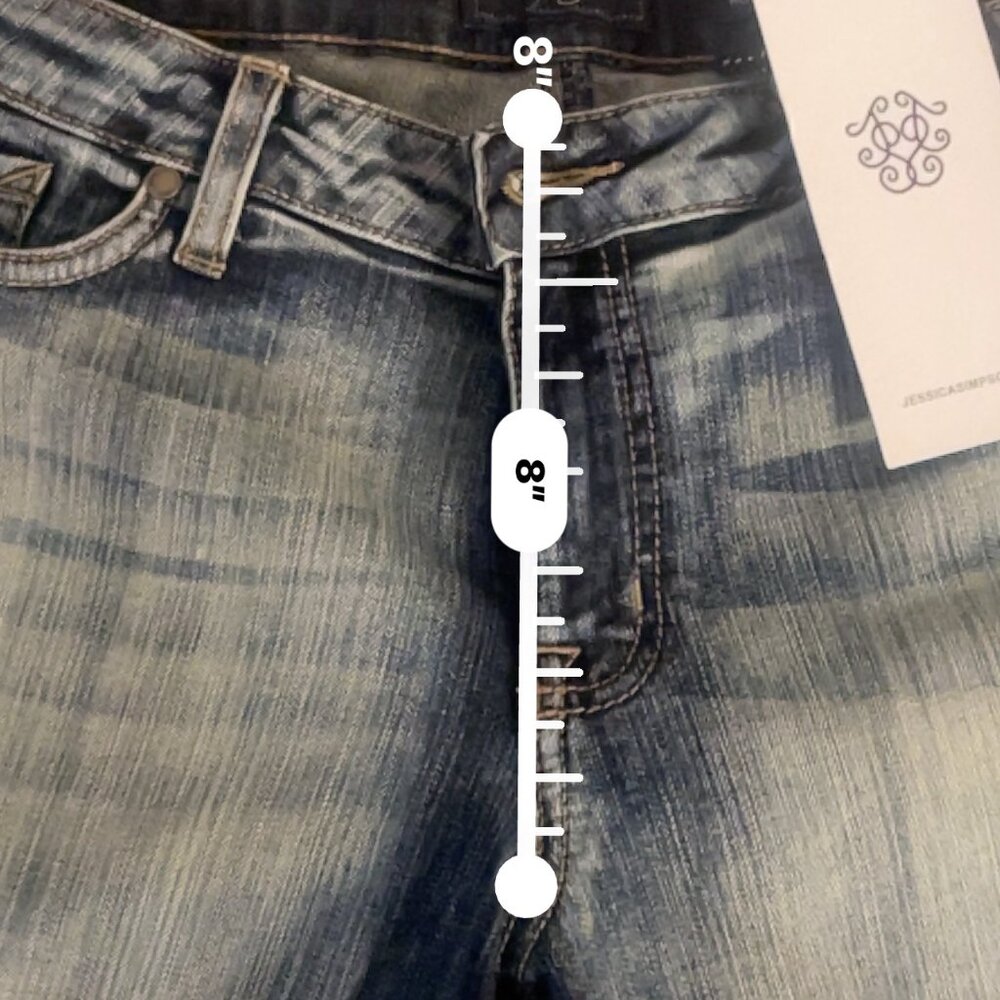 NWT Jessica Simpson Rockin’ Curvy Boot Jeans 31 Regular Bootcut Y2K - Picture 8 of 10